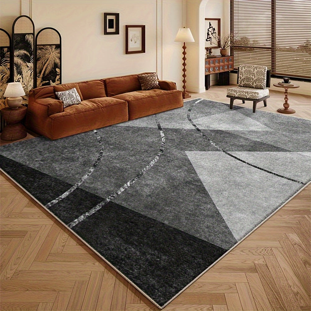 Large Modern Geometric Area Mat