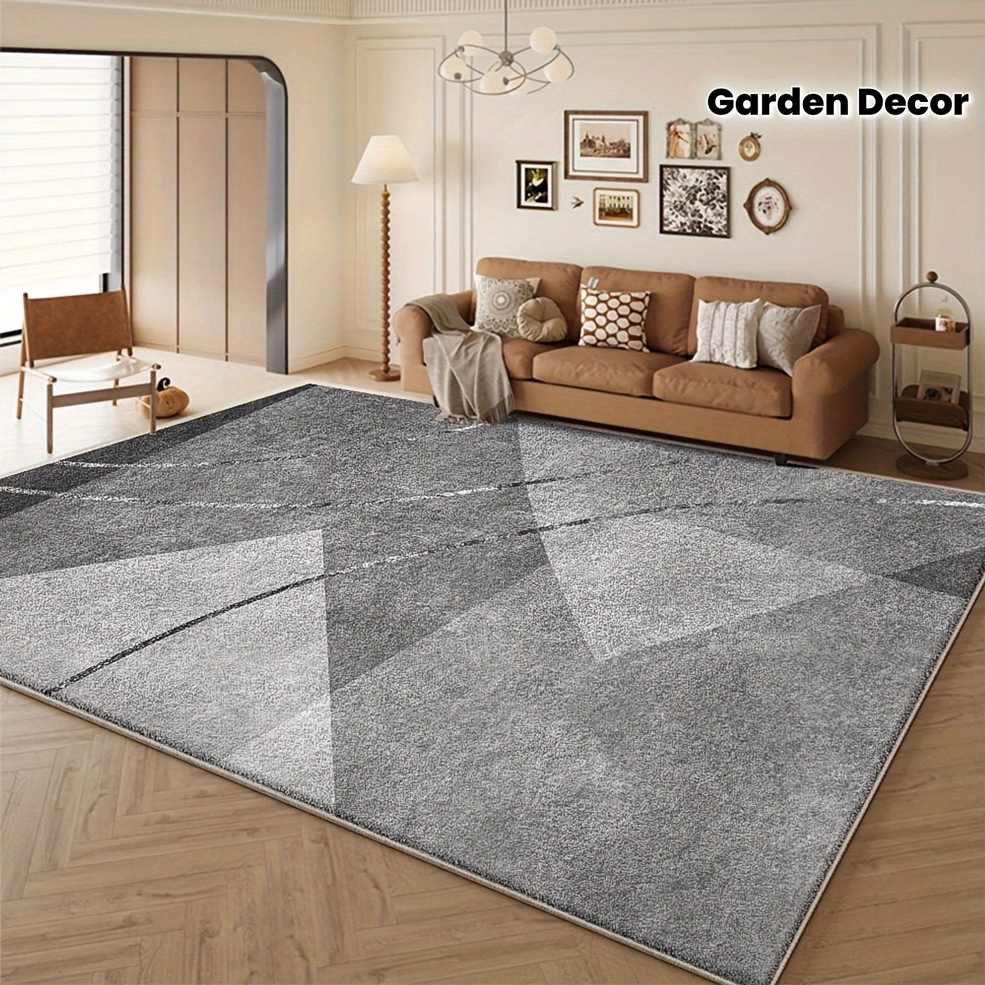 Large Modern Geometric Area Mat