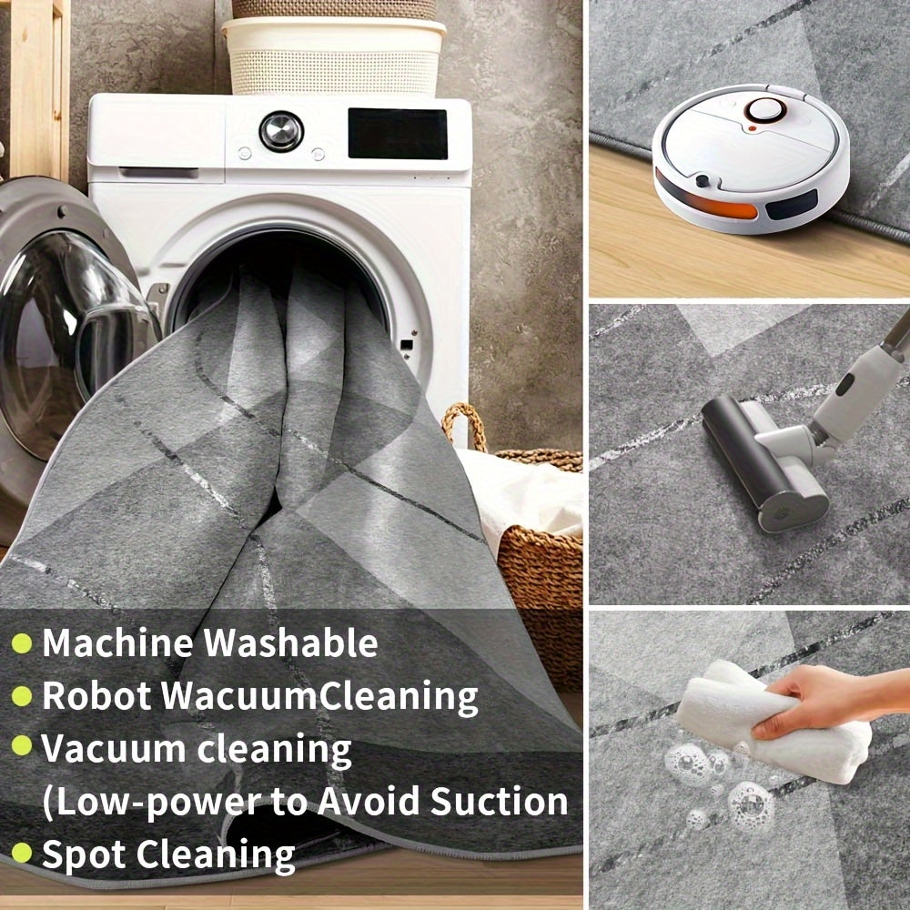 Large Modern Geometric Area Mat