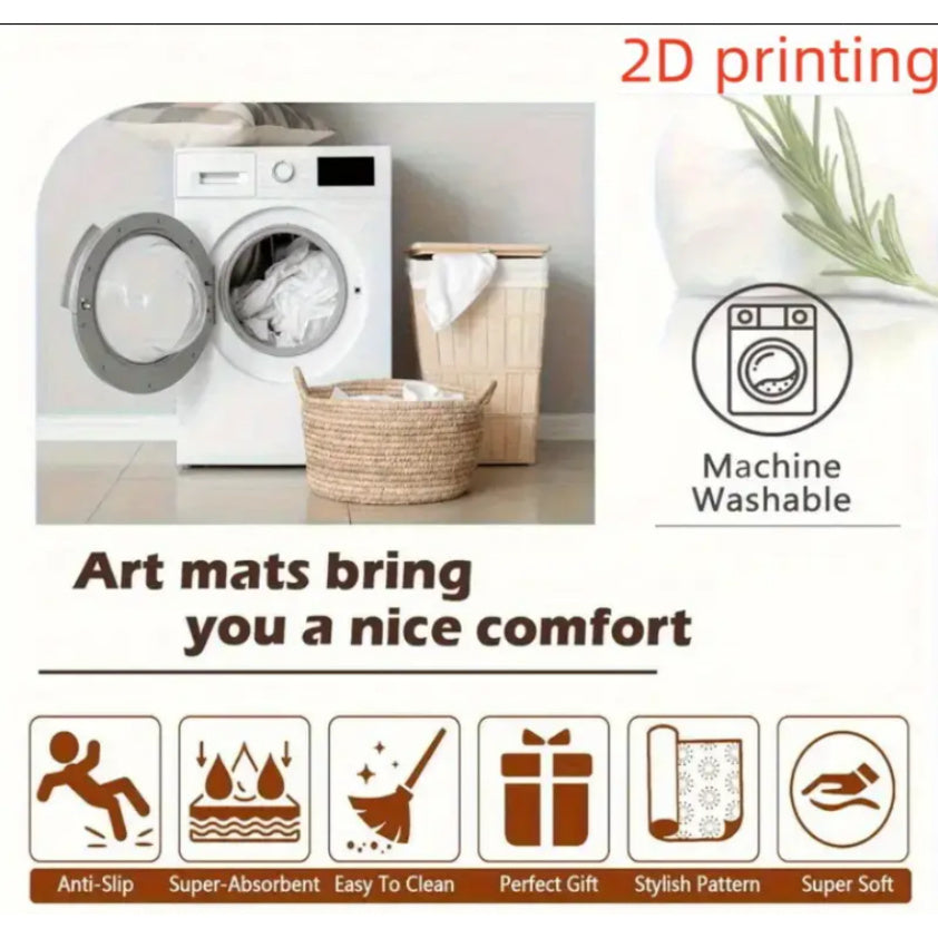 Extra Large Luxury Thickened Soft Rectangular Polyester Mat