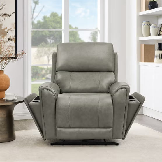 Barcalounger Hollis Leather Zero Gravity Power Recliner with Power Headrest