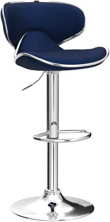 Roundhill Furniture Upholstered Adjustable Swivel Barstool