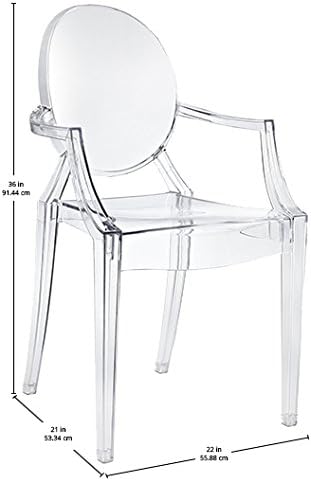 Modway Casper Modern Acrylic Dining Room Arm Chair