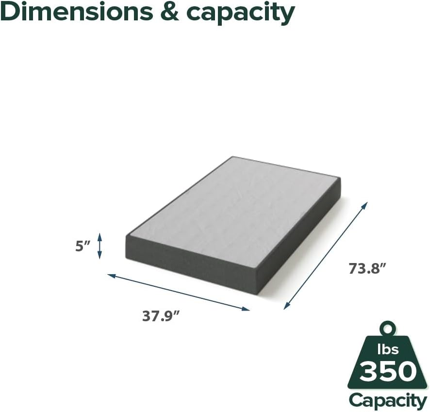 ZINUS 5 Inch Twin Size WonderBox(TM) Smart Box Spring