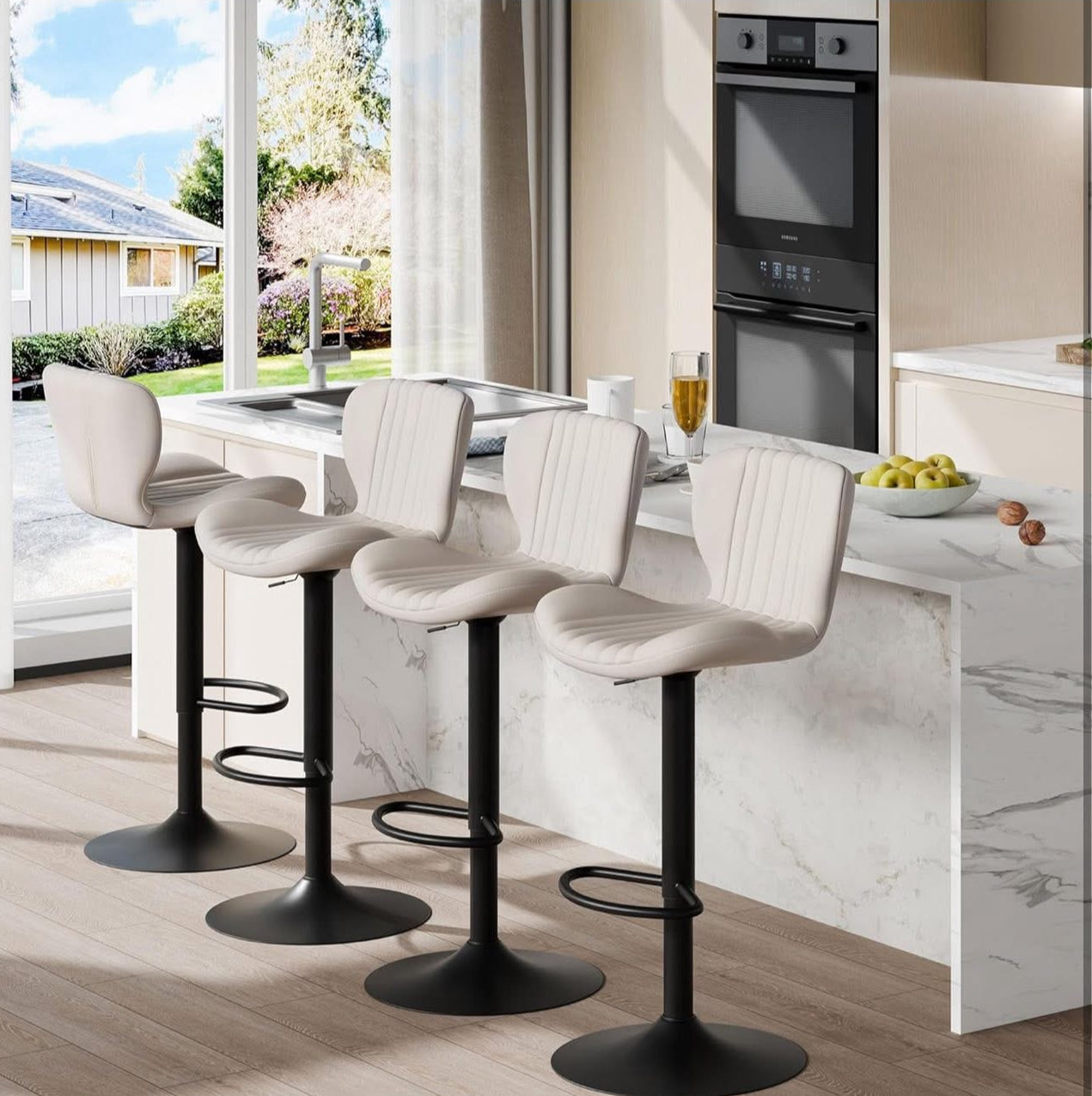 Shintenchi Bar Stools Set of 4