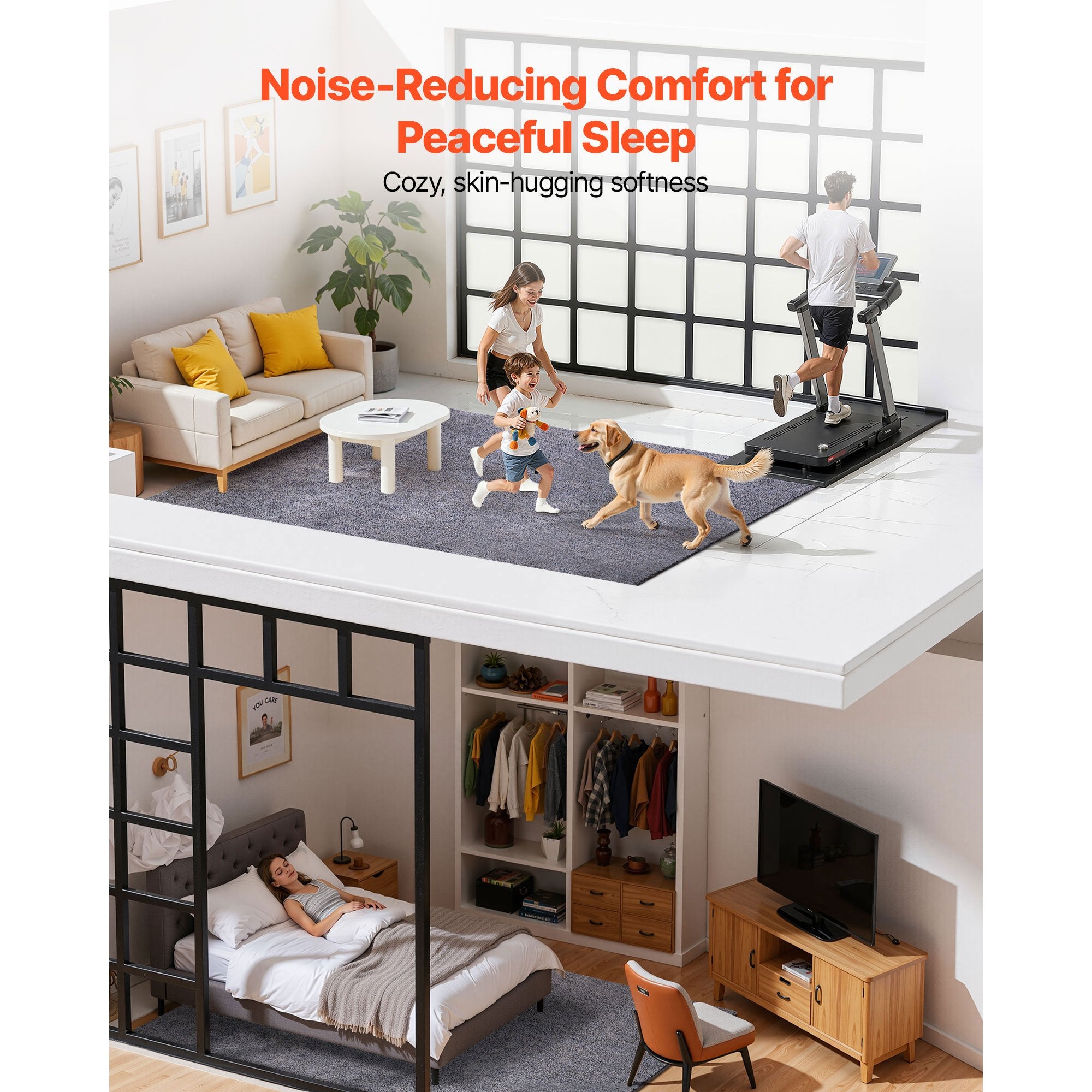 VEVOR Indoor Plush Area Rugs