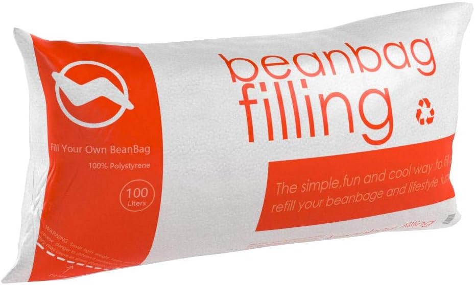 Big Joe Bean Refill 2 Pack Polystyrene Beans for Bean Bags or Crafts