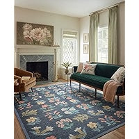 Loloi Rifle Paper Co. Rosa Collection RSA-02 Cream/Multi 2'-3" x 3'-9" Accent Rug