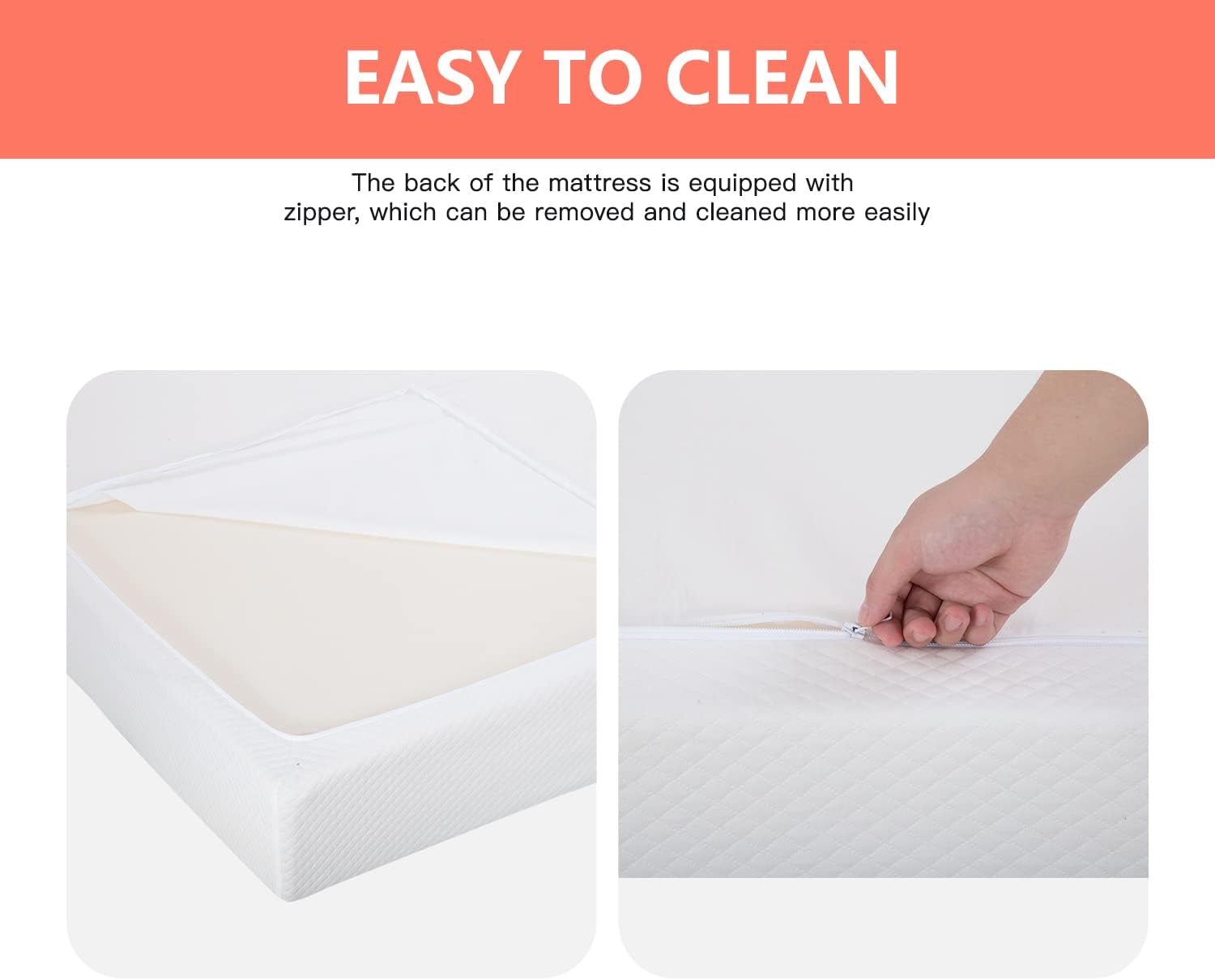FDW 5 Inch Twin Mattress Gel Memory Foam Mattress