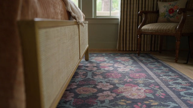 Loloi Rifle Paper Co. Rosa Collection RSA-02 Cream/Multi 2'-3" x 3'-9" Accent Rug