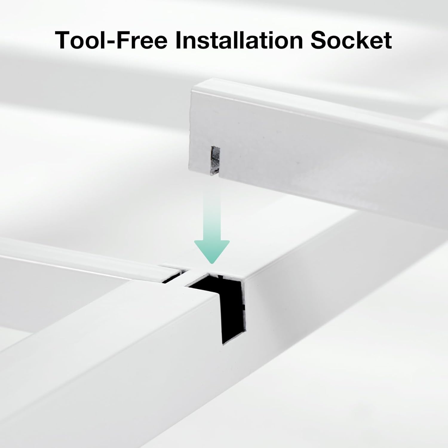 Novilla Twin Bed Frames with Piano Keys Headboard and Footboard