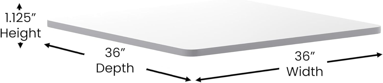 Flash Furniture Glenbrook 36" Square Table Top