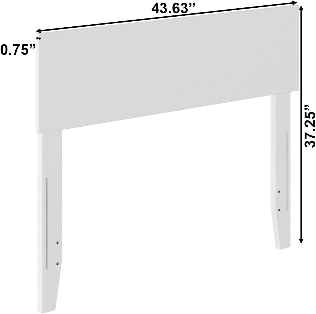AFI Orlando Twin Adjustable Modern Solid Wood Panel Headboard
