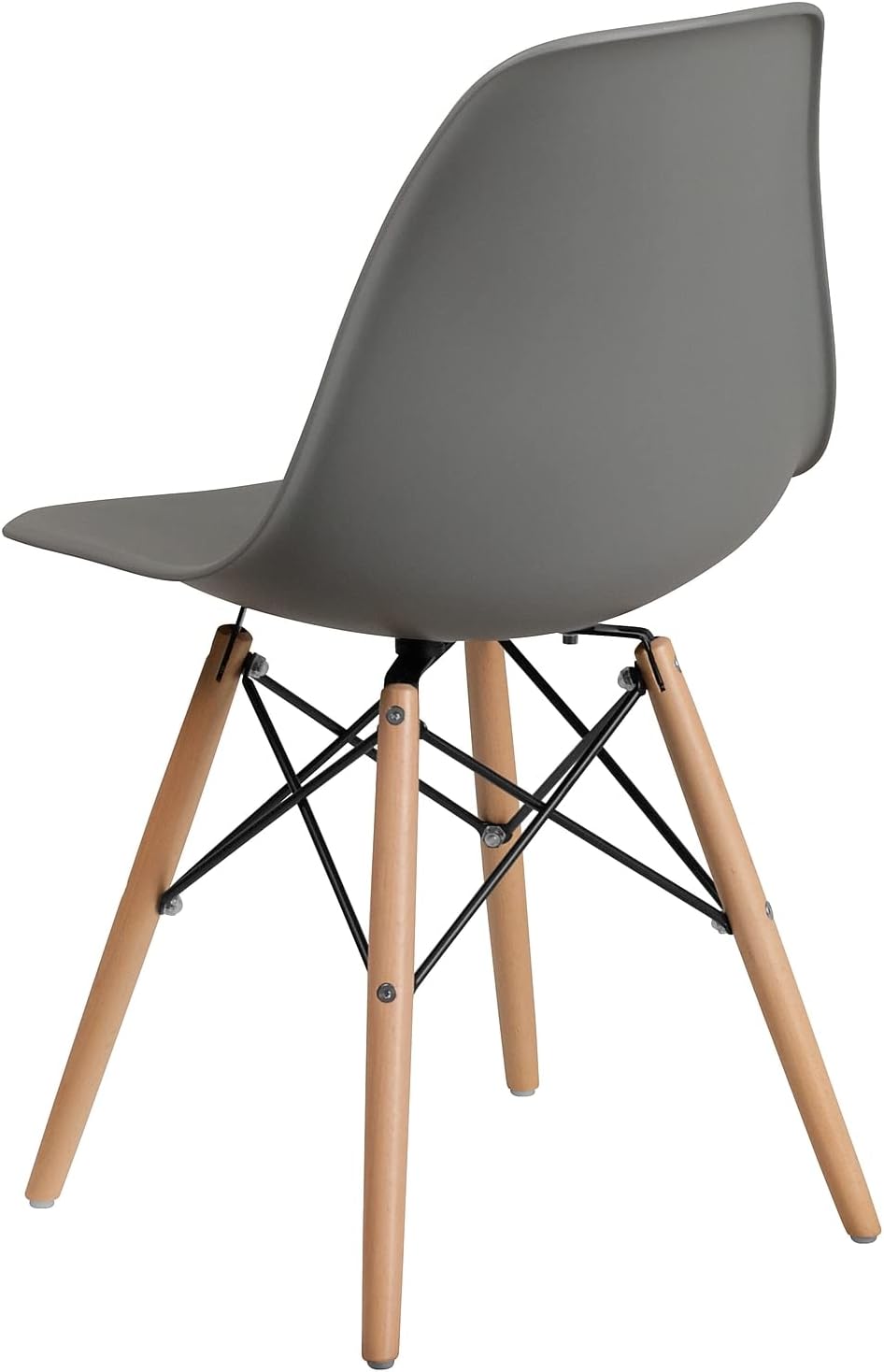 lash Furniture 2 Pack Elon Series Moss Gray Plastic Chair