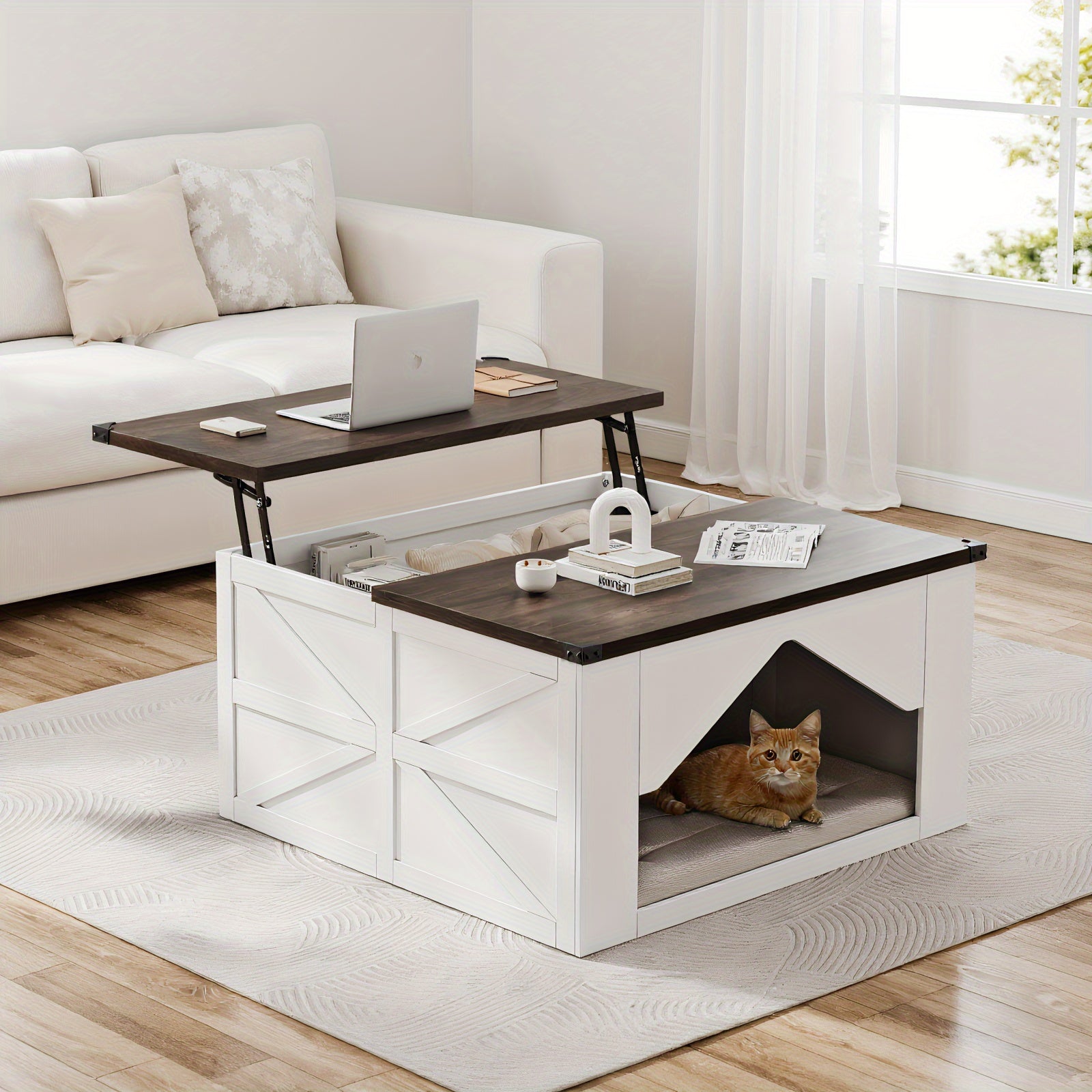 Lift-Top Desk & Coffee Table