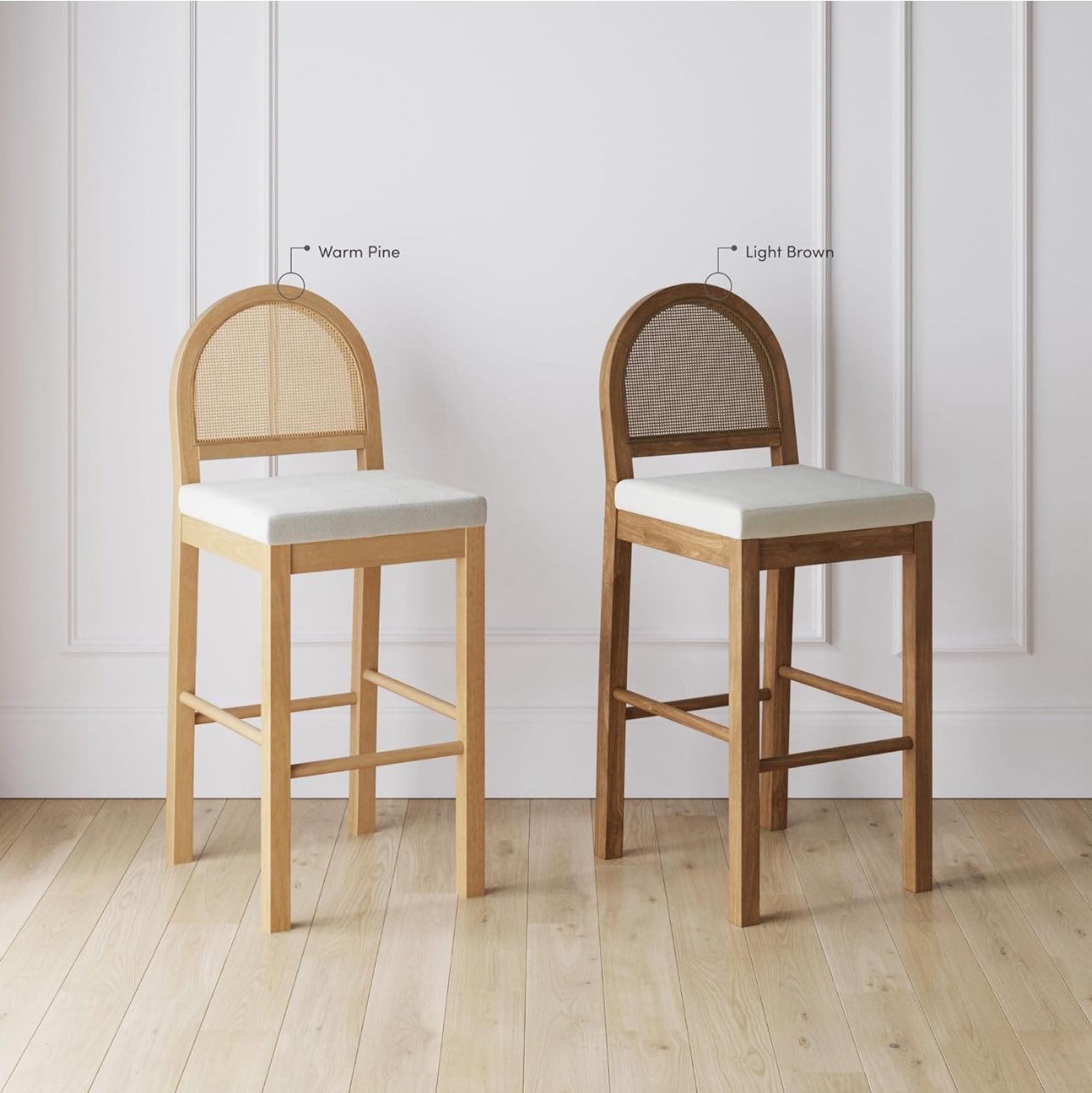 Nathan James Wooden Bar Stool