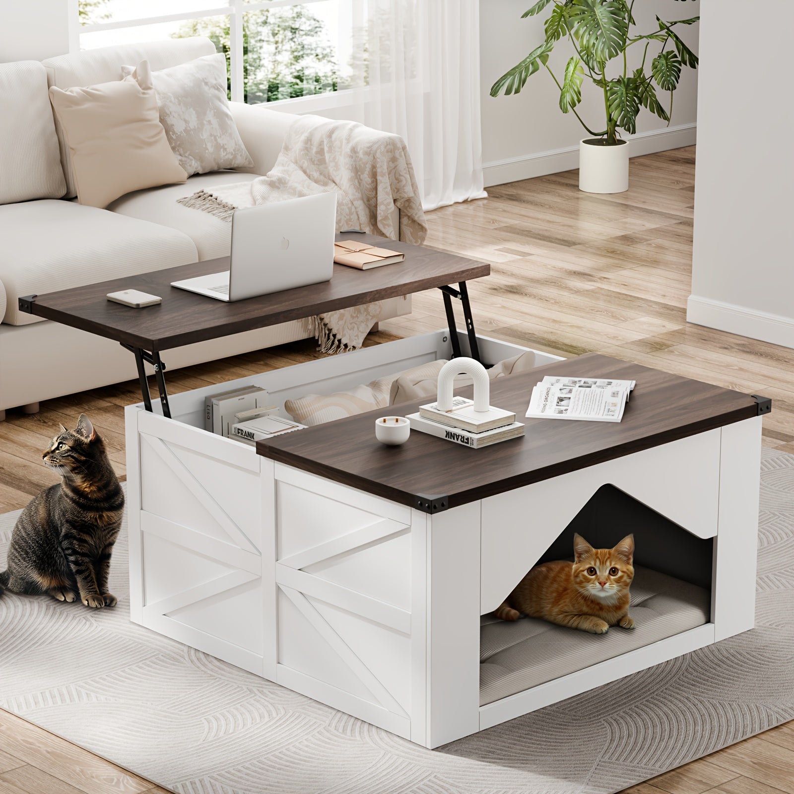 Lift-Top Desk & Coffee Table