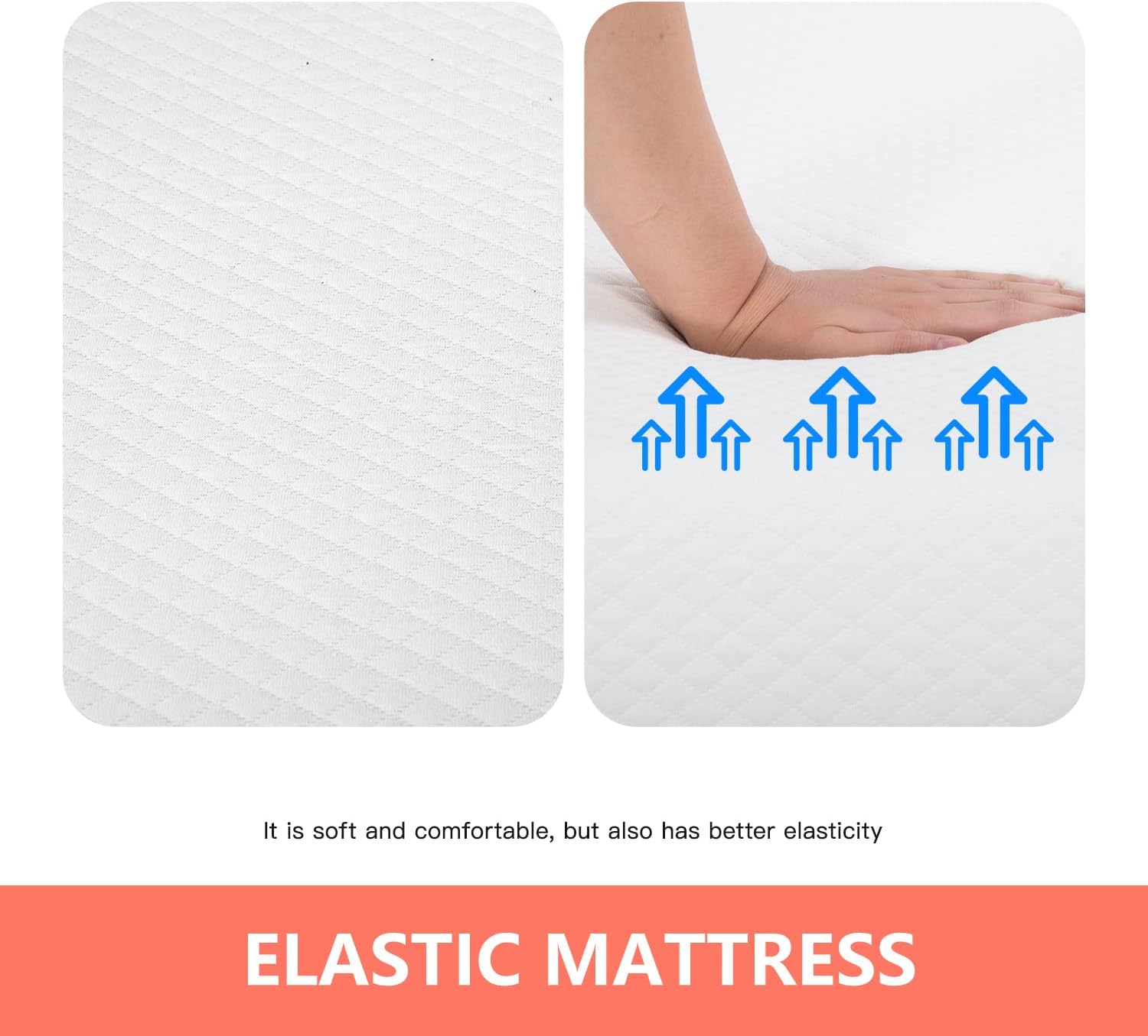 FDW 5 Inch Twin Mattress Gel Memory Foam Mattress