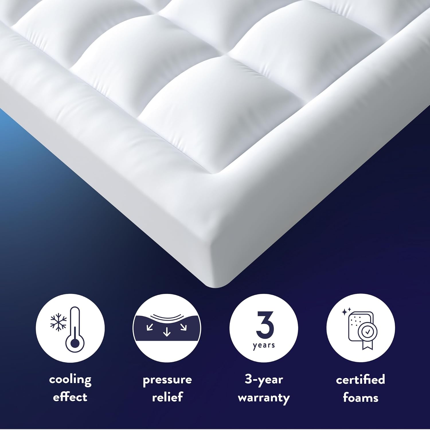 Best Price Twin Size Mattress 4 Inch Pillowtop Mattress Topper and Pad Combo