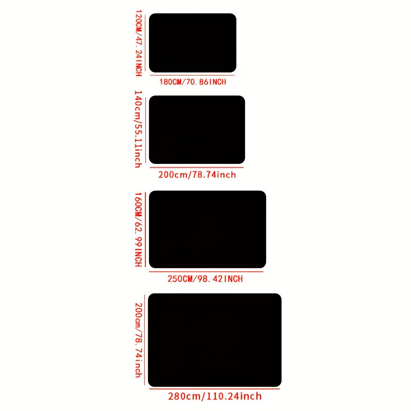 1pc, Nordic Style Solid Color High-Density Long Plush Mat