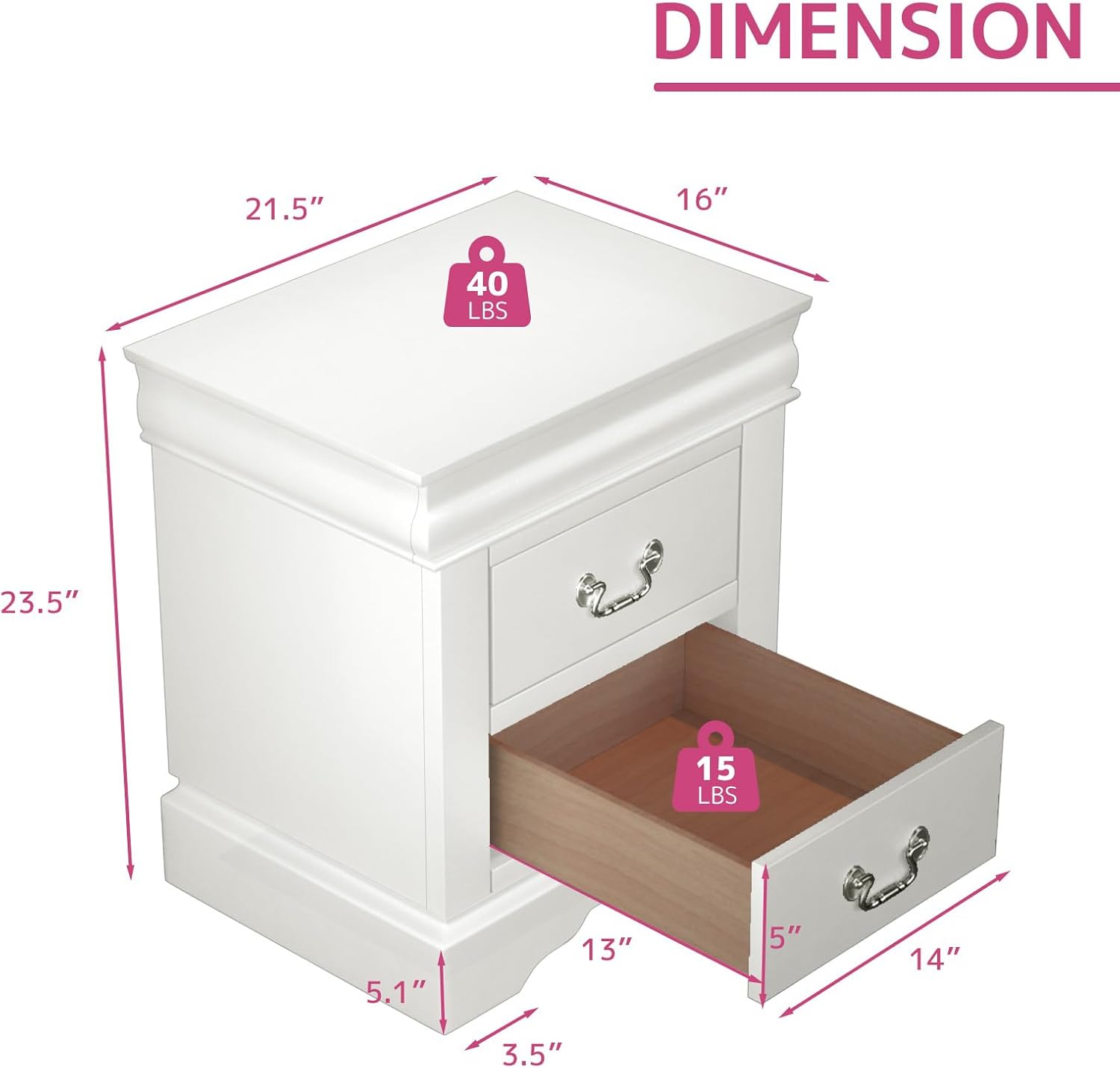 Acme Louis Philippe III Nightstand