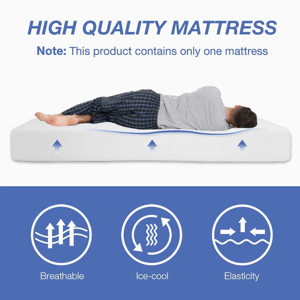 Gel Memory Foam Mattress for Cool Sleep