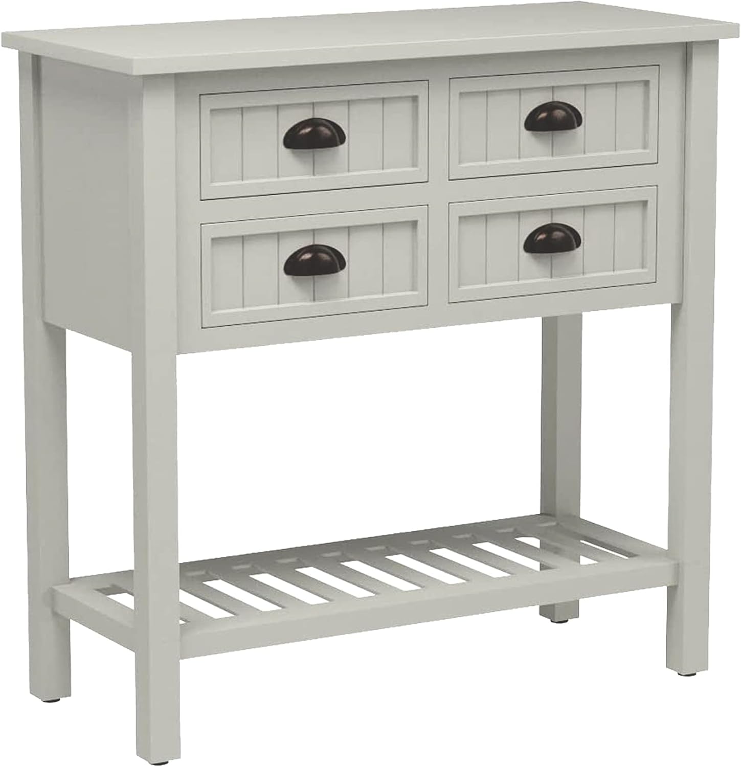 Bailey Bead Board Four-Drawer Wood Console Table
