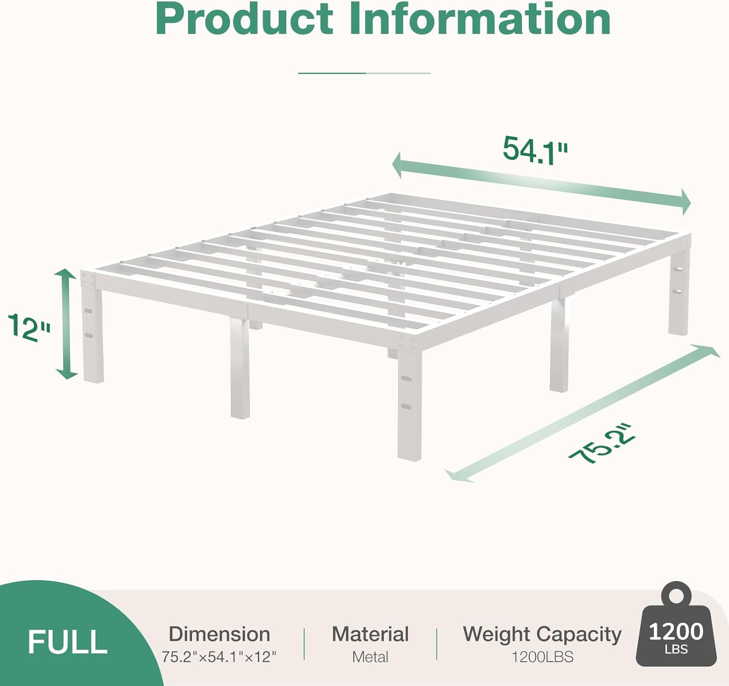 Novilla Full Size Bed Frame