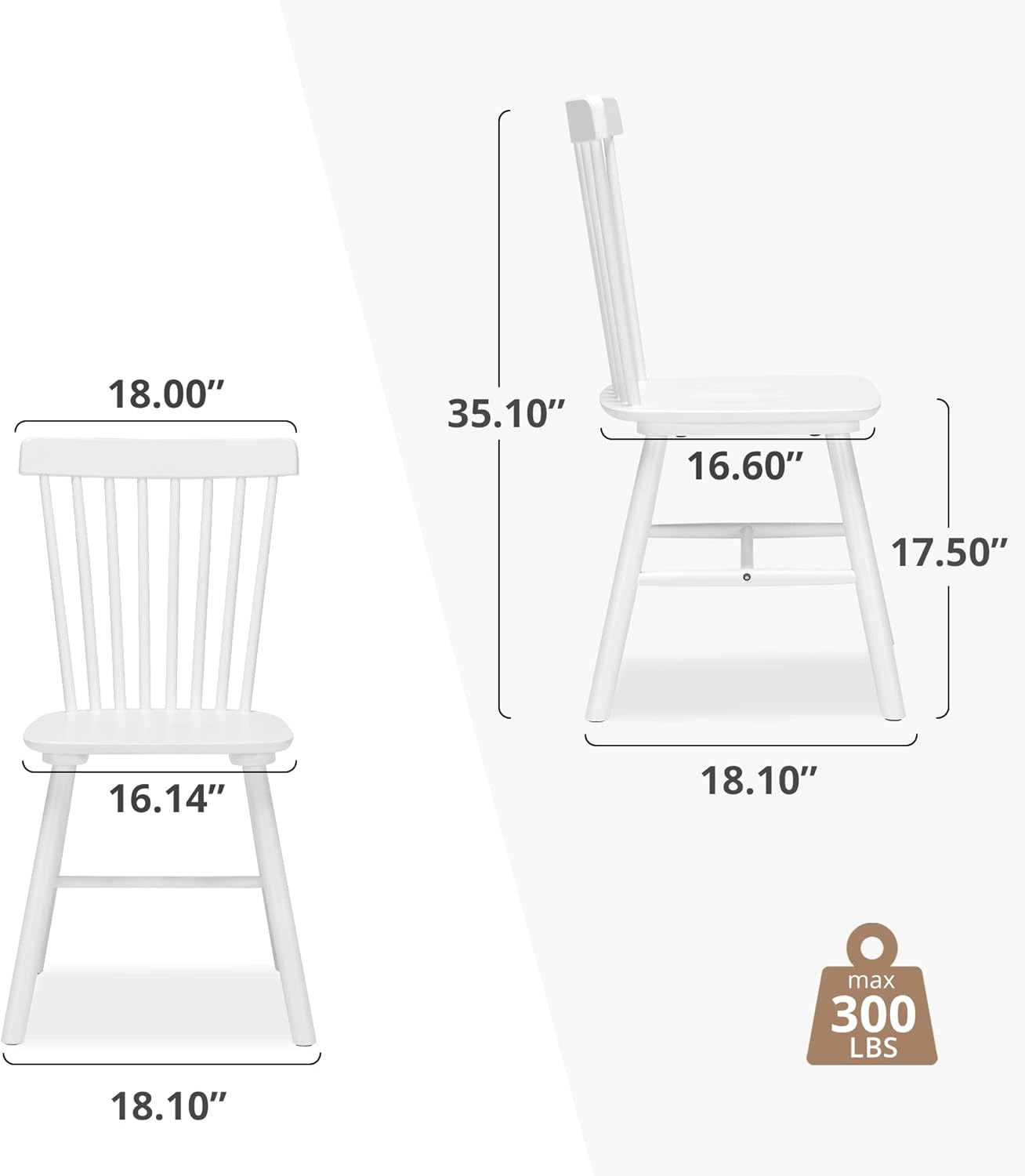 LUE BONA Windsor Dining Chairs