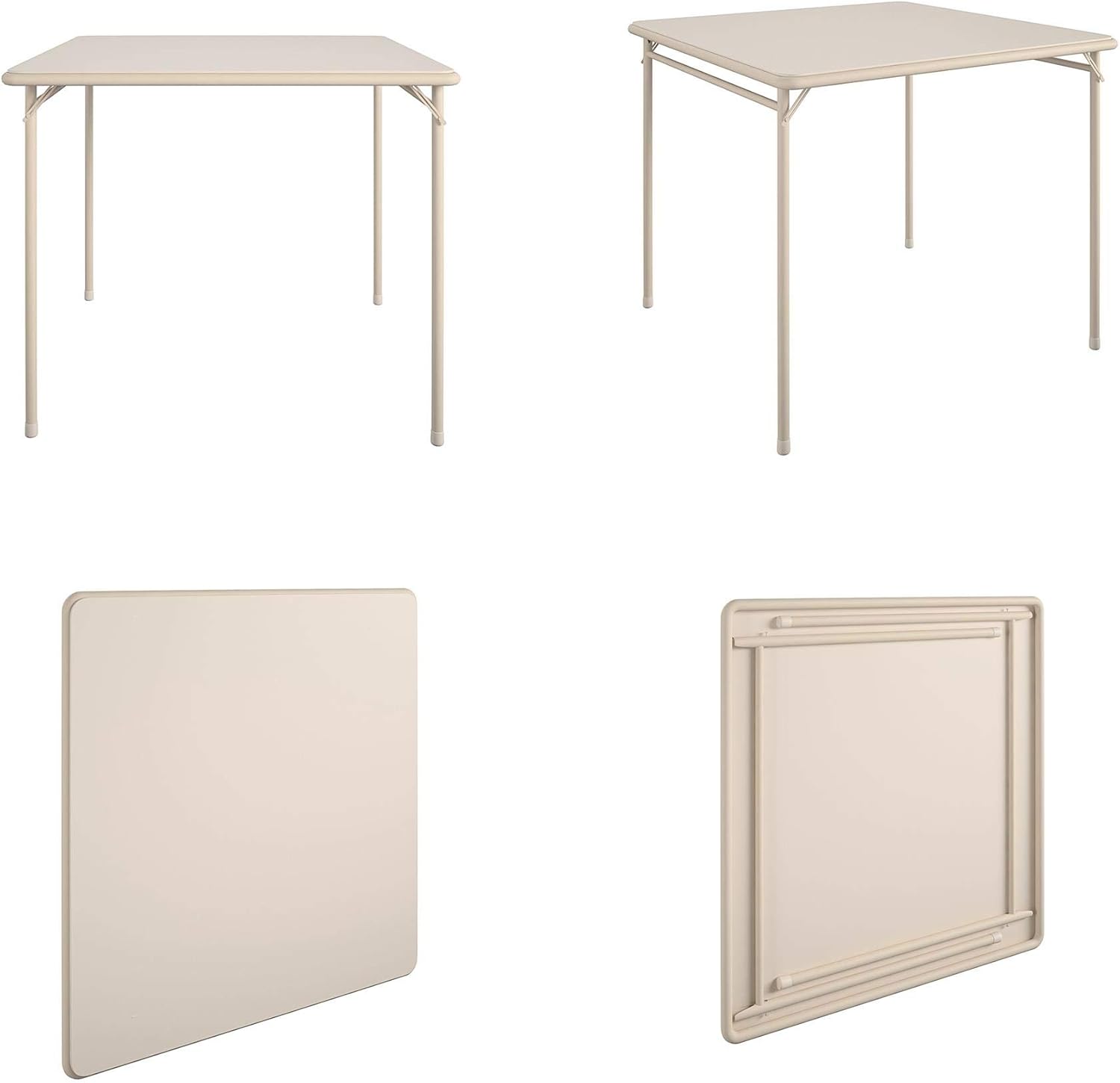 COSCO 34" Square Vinyl Top Folding Card Table