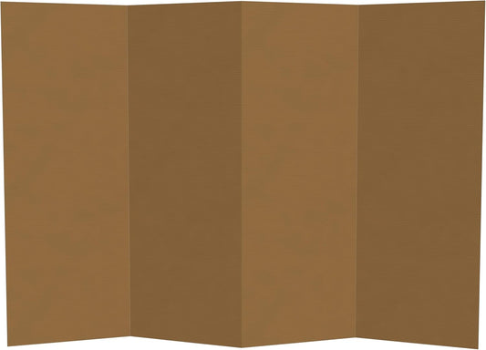 4 ft. Short Brown Temporary Cardboard Folding Screen