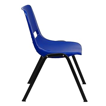 Flash Furniture HERCULES 14'' Kids Ergonomic Stack Chair – Navy