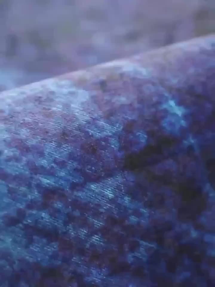 Luxurious Black Velvet Area Mat