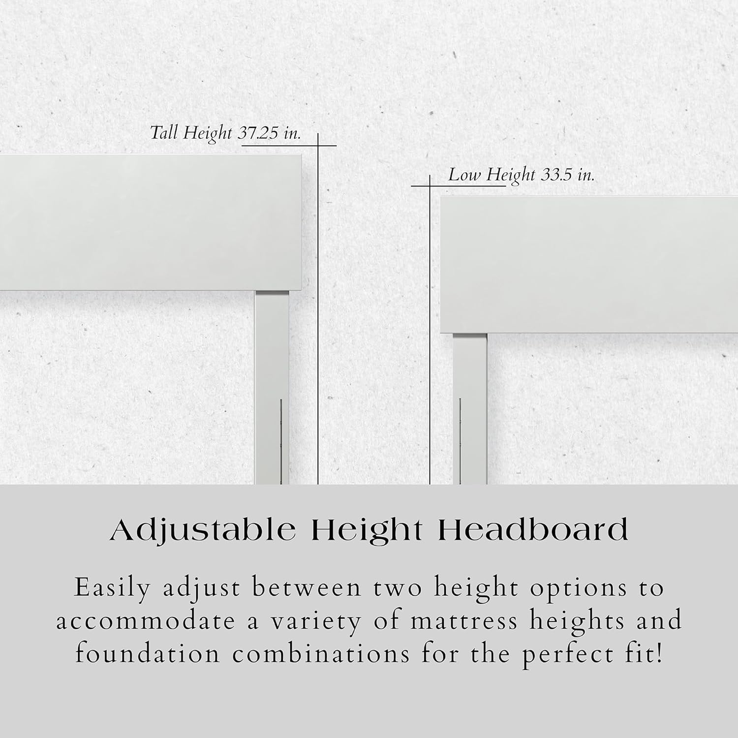 AFI Orlando Twin Adjustable Modern Solid Wood Panel Headboard