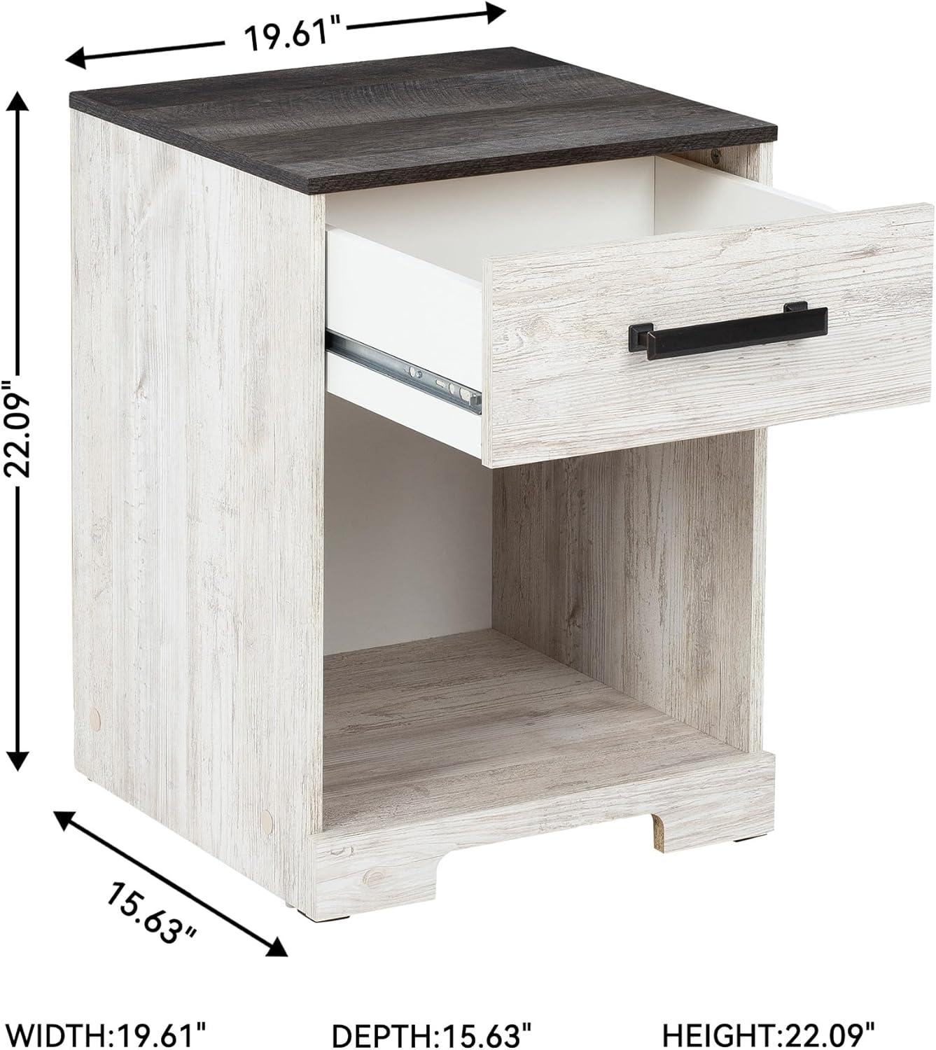 Signature Design by Ashley Shawburn Farmhouse 1 Drawer Night Stand