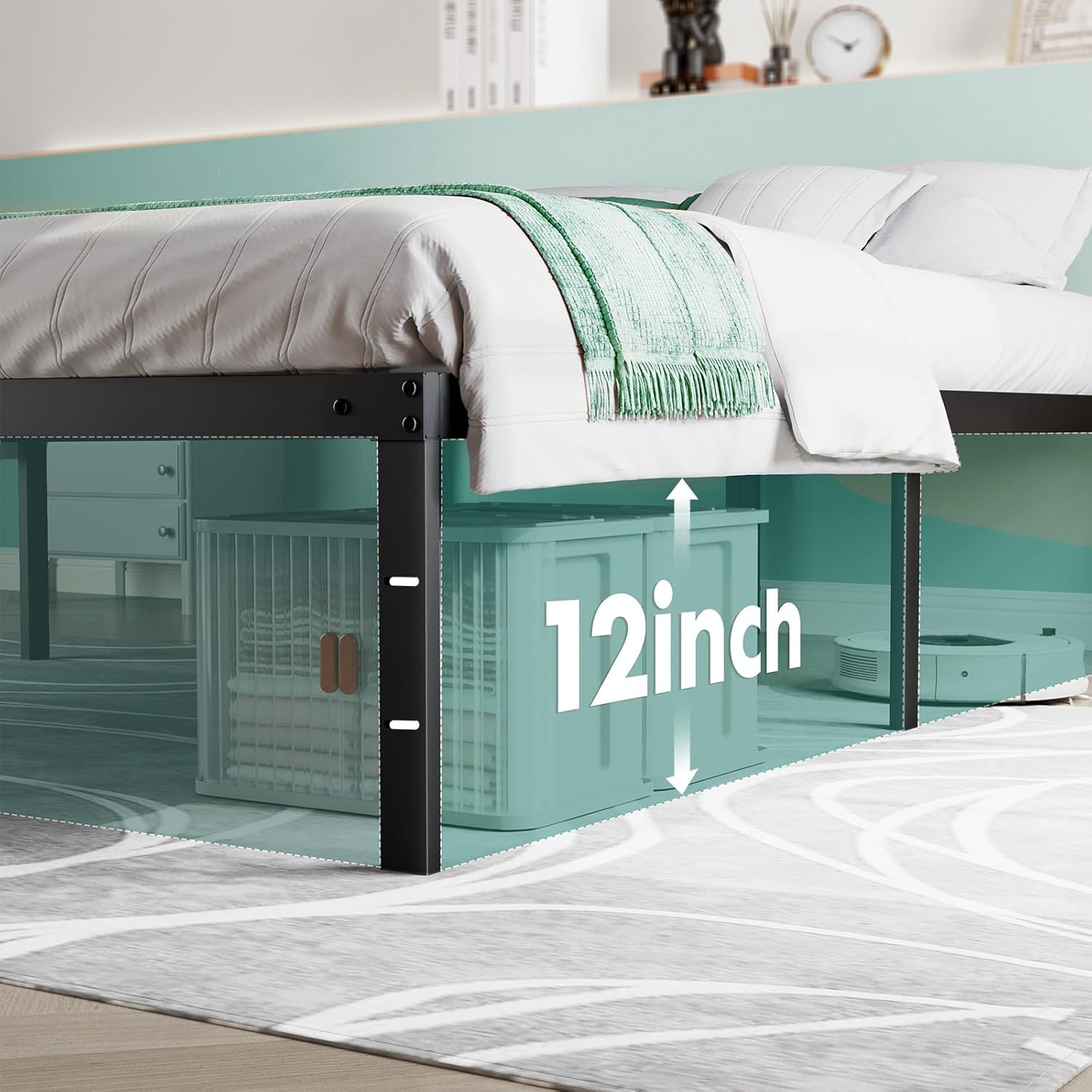 Sweetcrispy Queen Size Bed Frame