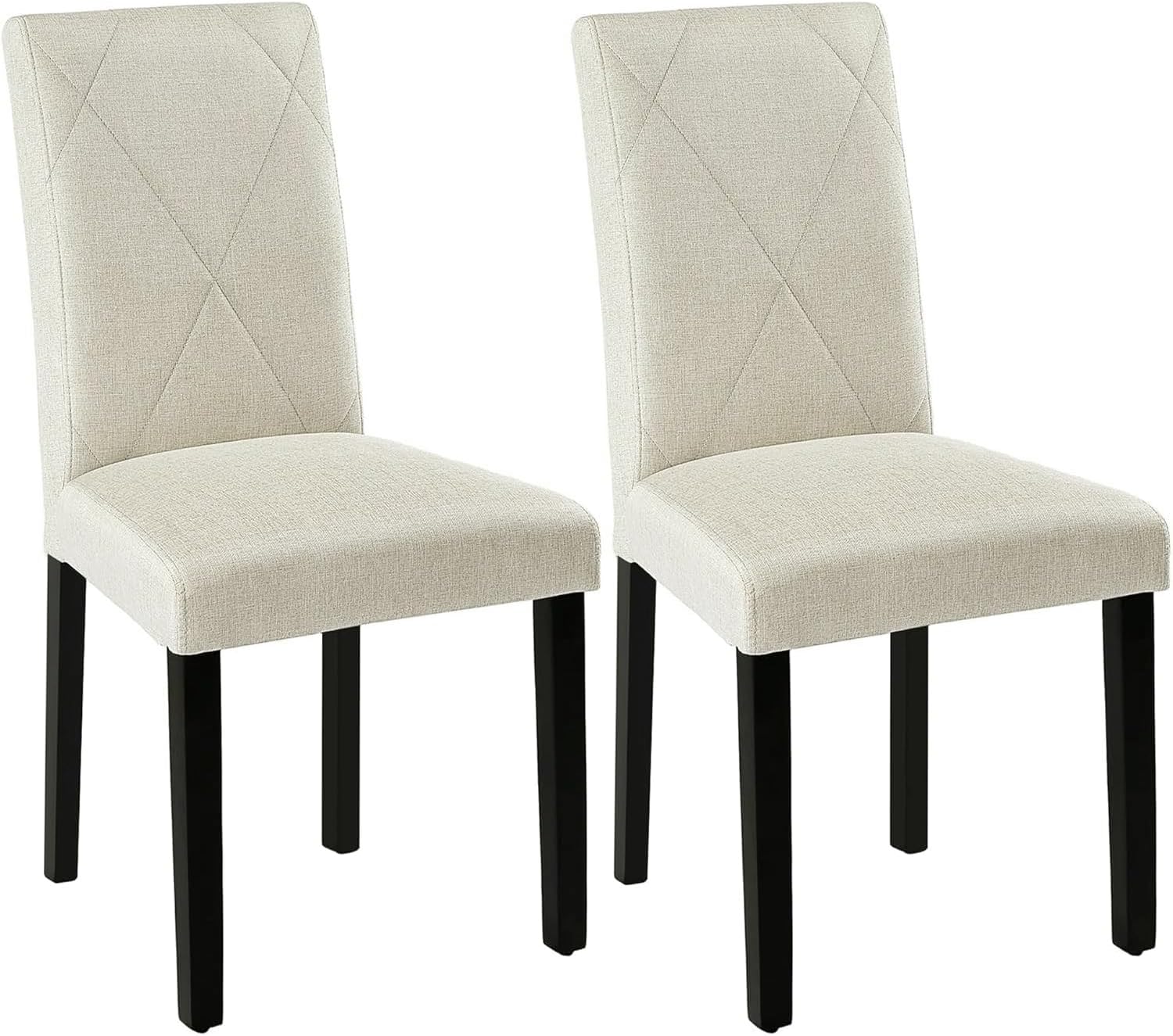 VECELO Upholstered Dining Chairs Set of 2