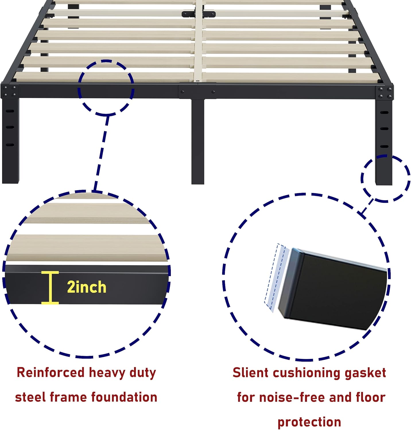 ZIYOO Full Size Bed Frame