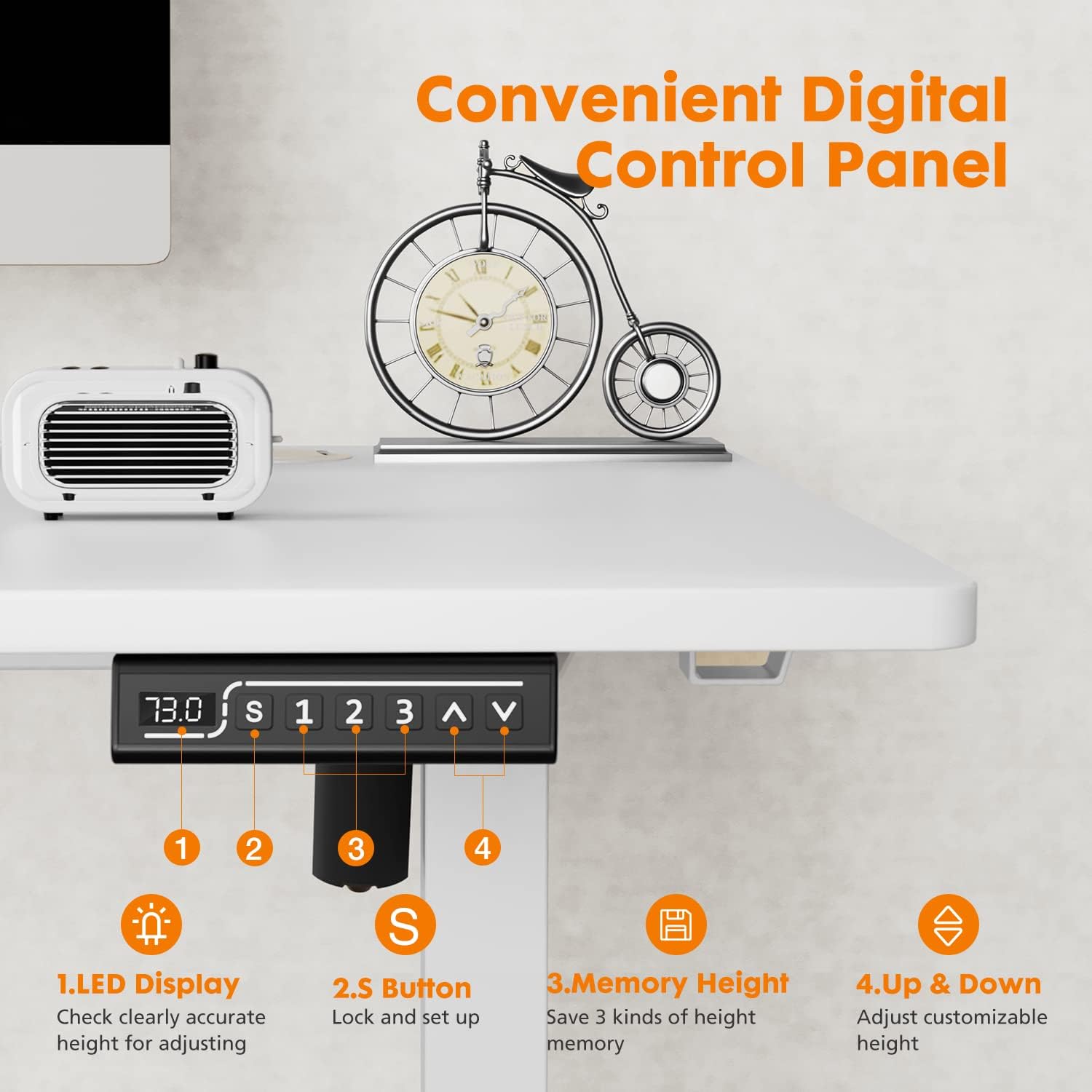 48inch Sweetcrispy Standing Desk Adjustable Height