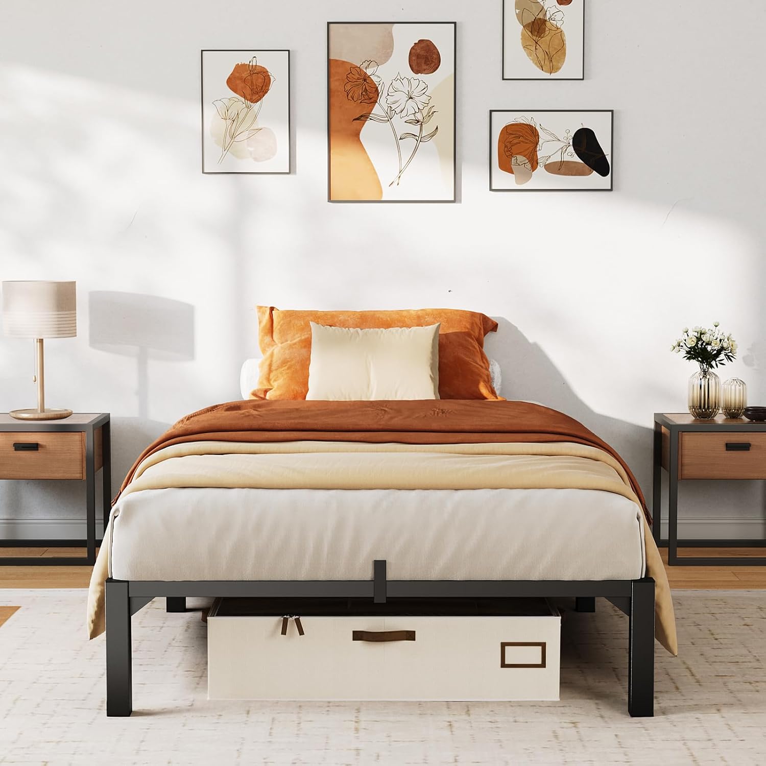 GAOMON Bed Frame Twin Size