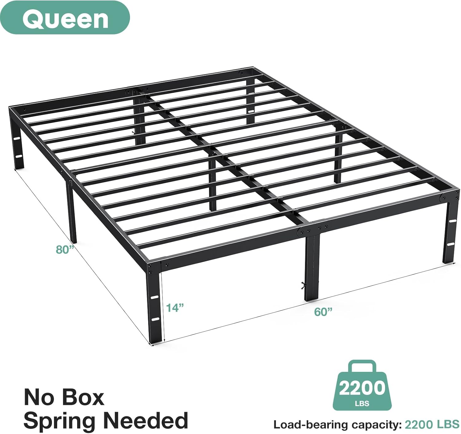 Sweetcrispy Queen Size Bed Frame