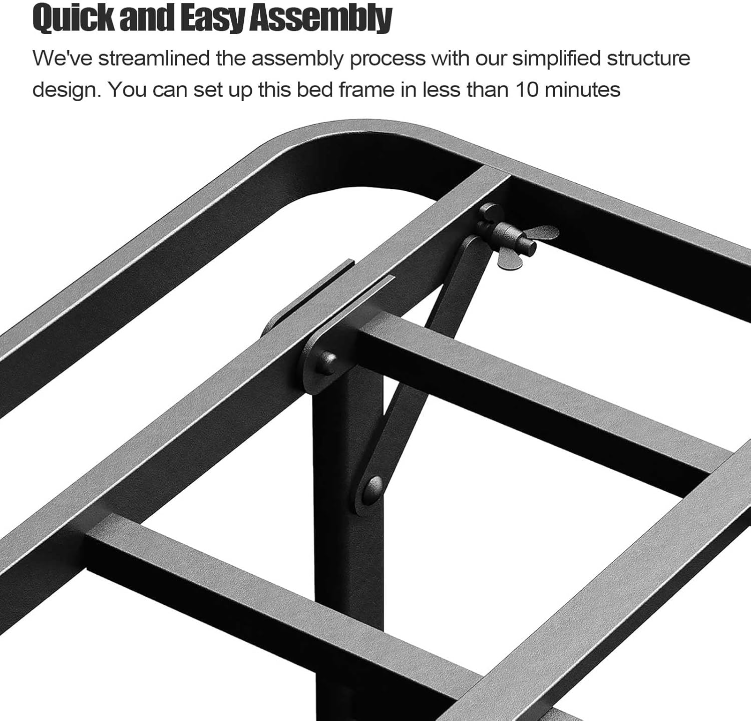 ZIYOO Heavy Duty Full Size Folding Bed Frame