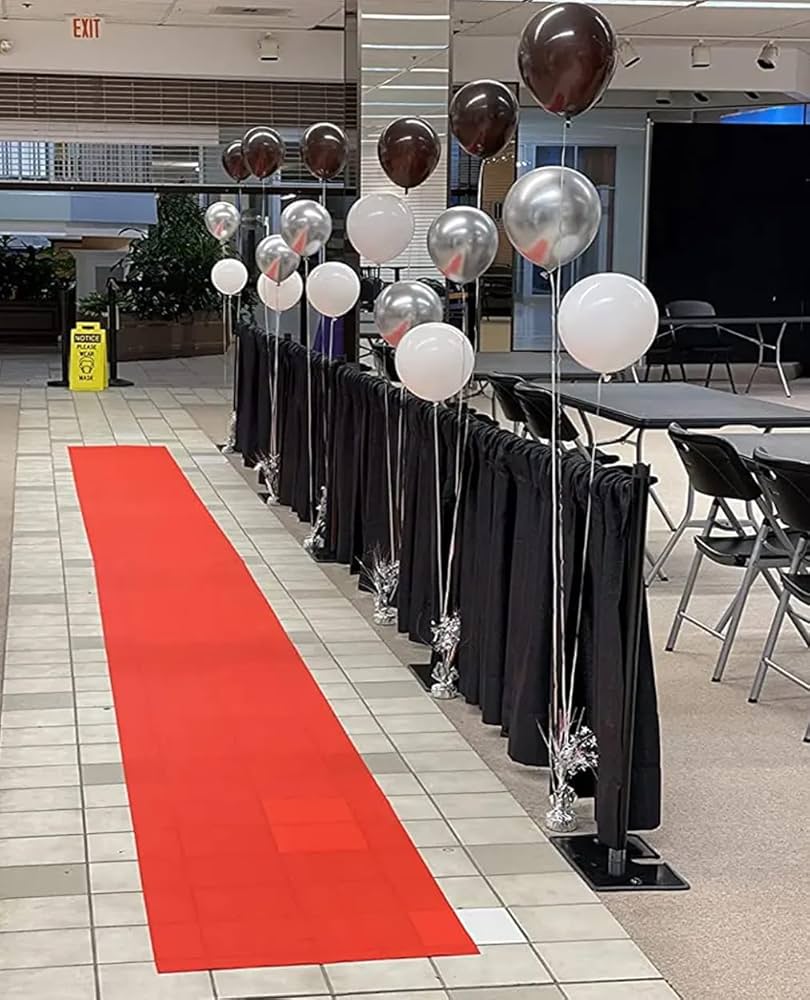 Red Carpet Runner 2 x 15 ft – Non-Woven Polyester for Weddings & Parties