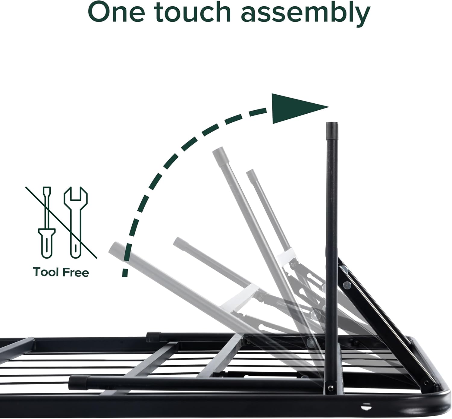 ZINUS SmartBase Twin Size Tool-Free Assembly Mattress Foundation