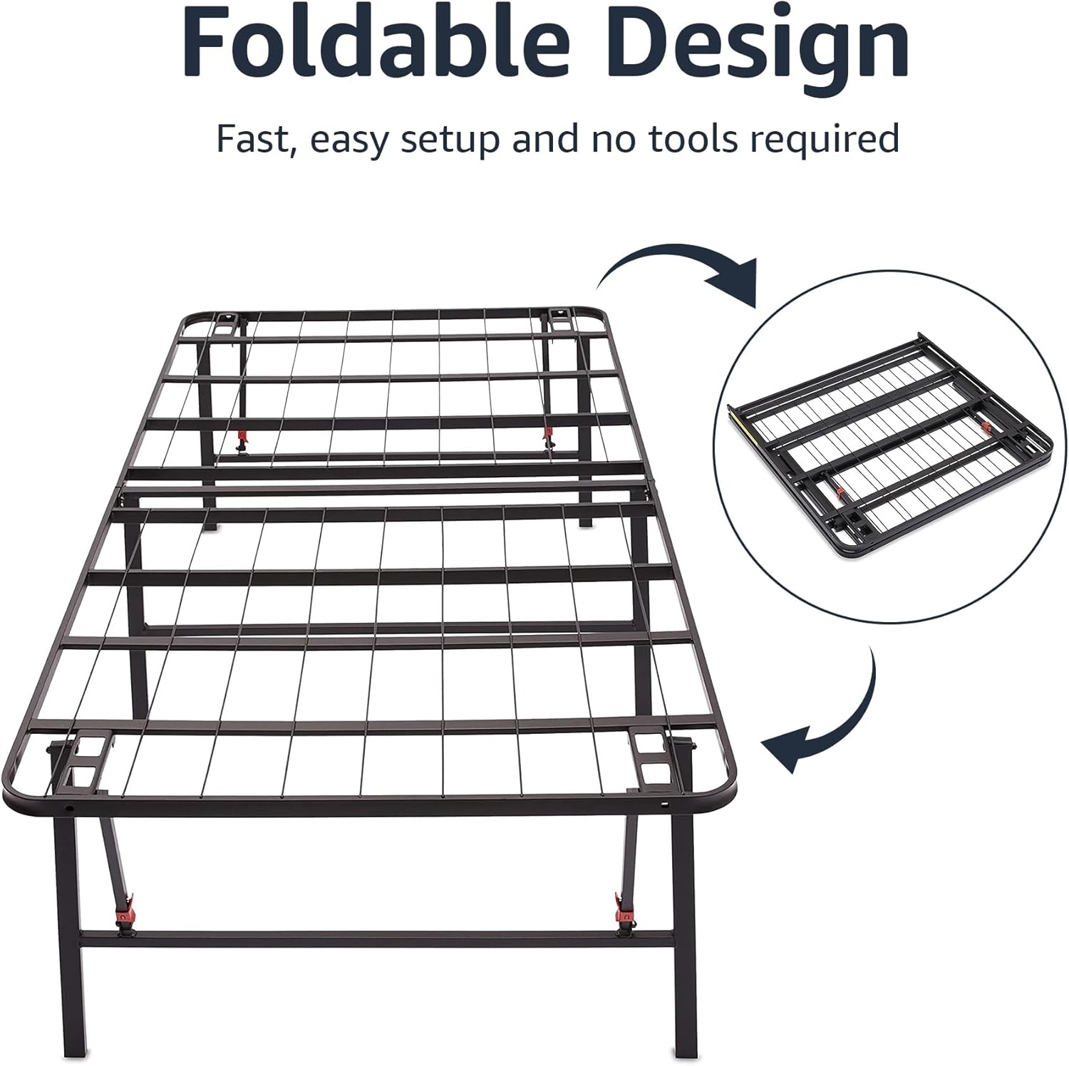 Amazon Basics Twin Size Bed Frame with Storage