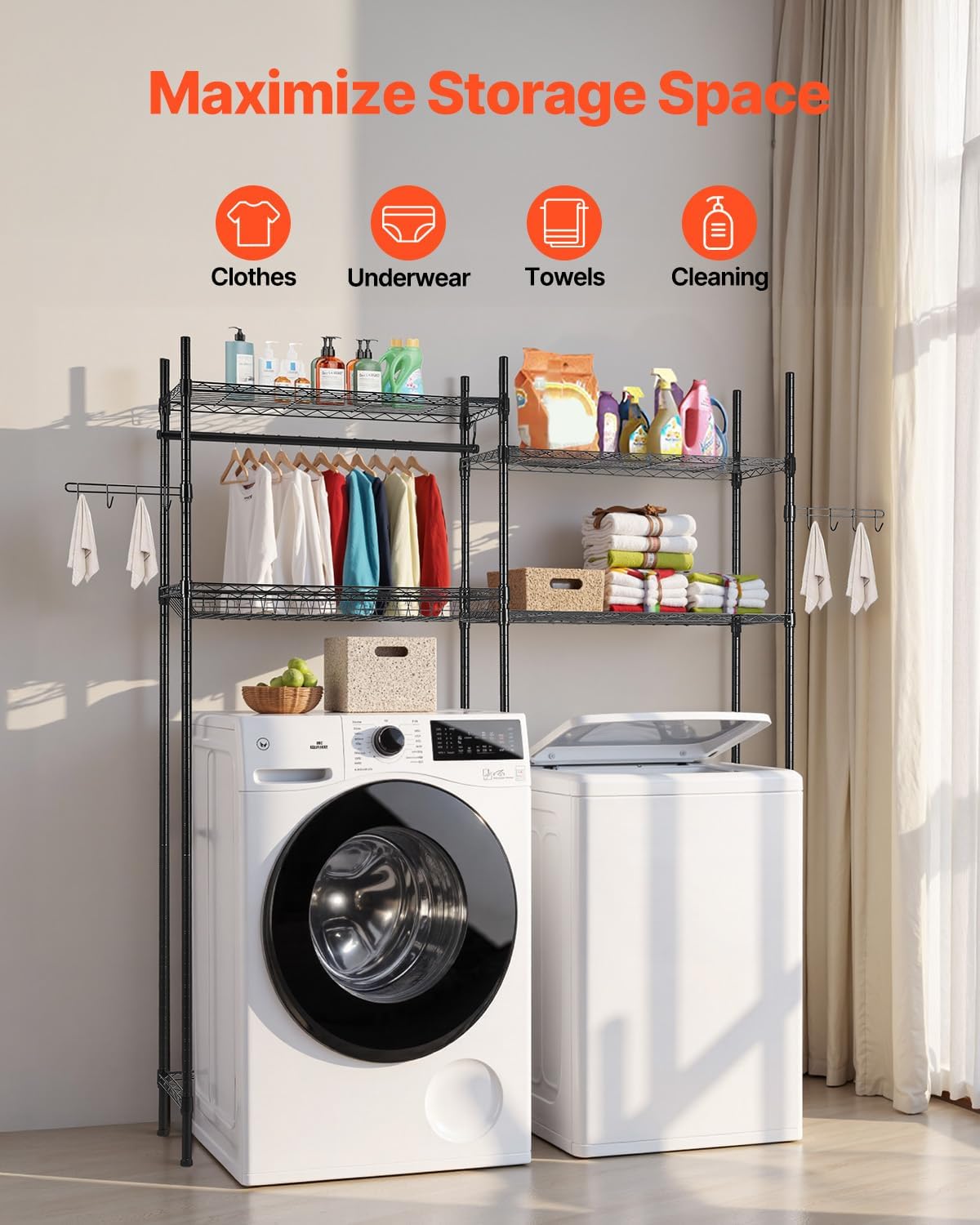 VEVOR Over The Washer and Dryer Storage Shelf