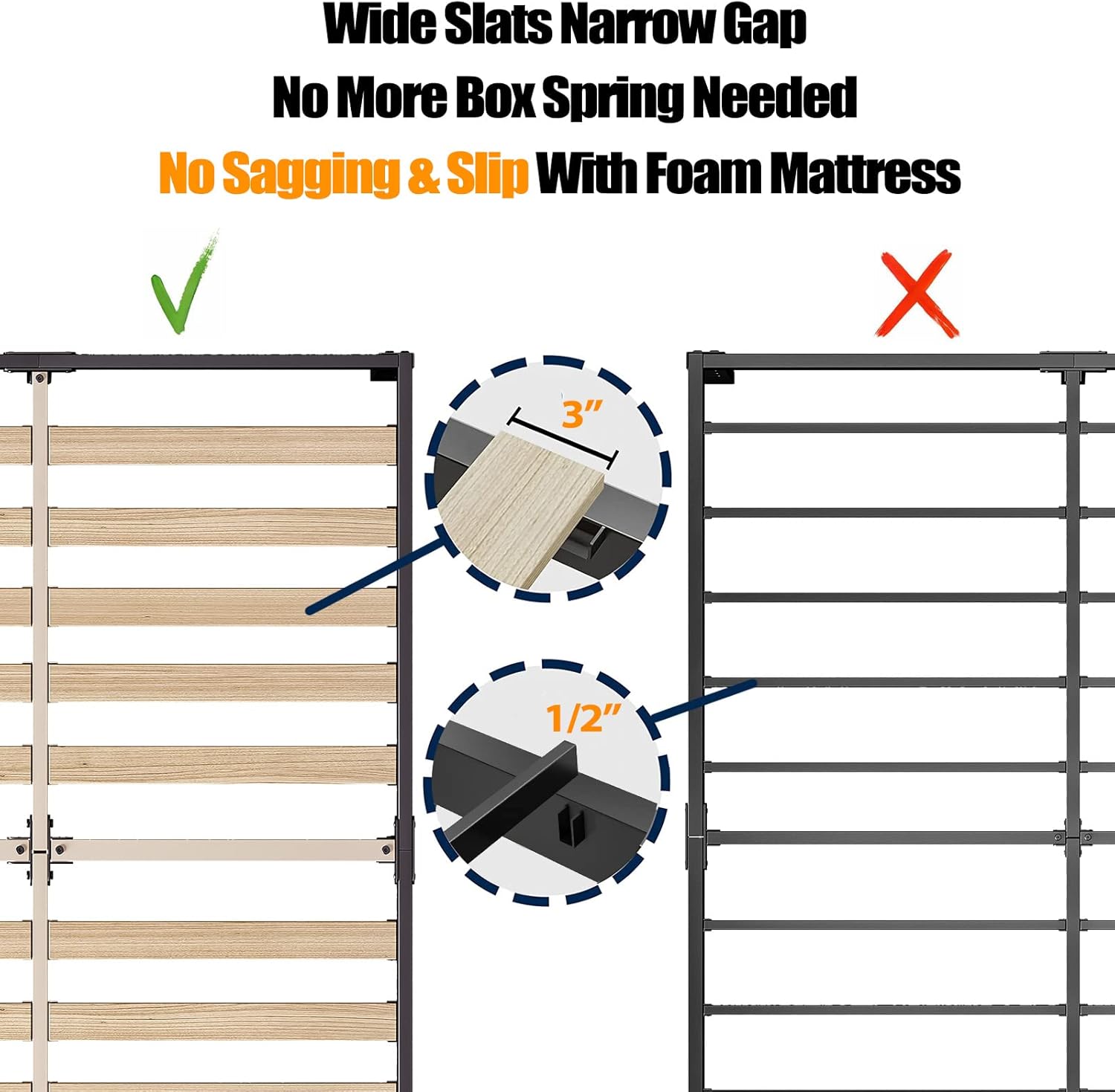 ZIYOO Full Size Bed Frame