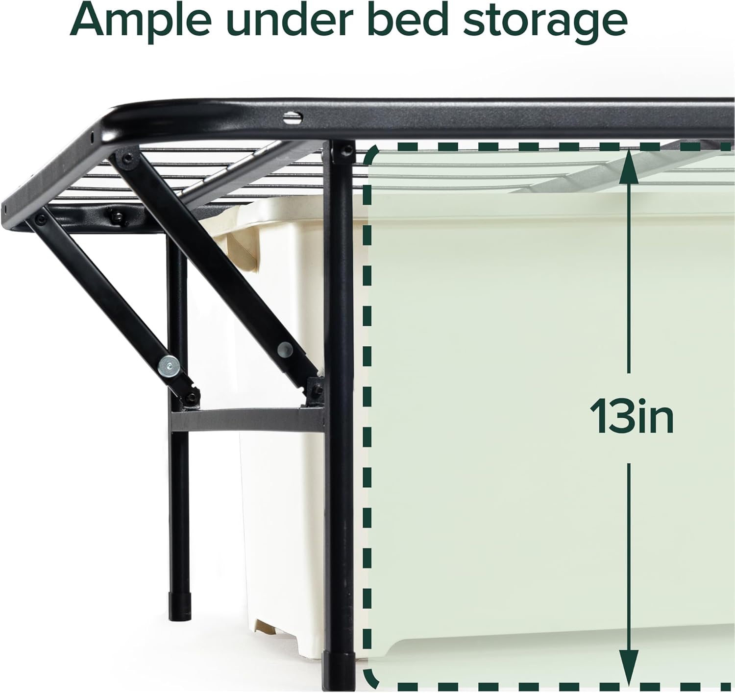 ZINUS SmartBase Twin Size Tool-Free Assembly Mattress Foundation