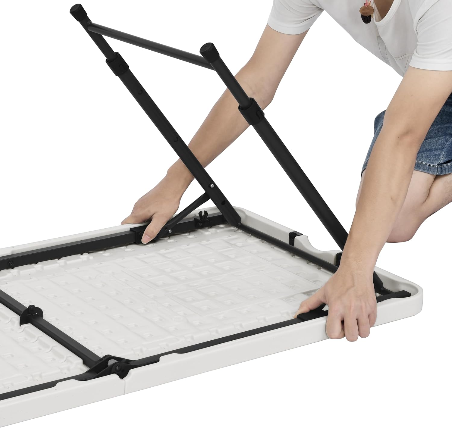 Amazon Basics 4 Foot Rectangular Folding Dining Table