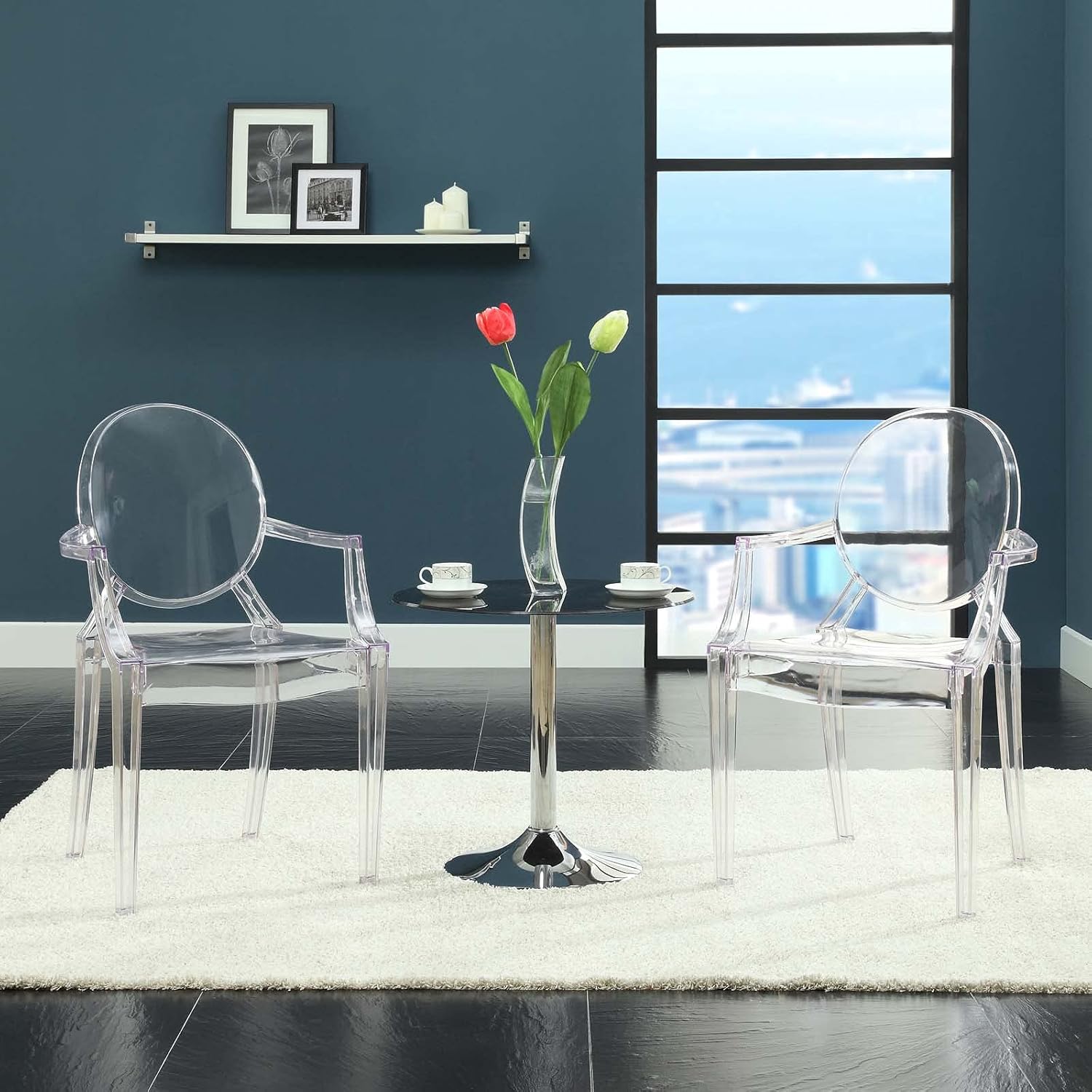 Modway Casper Modern Acrylic Dining Room Arm Chair